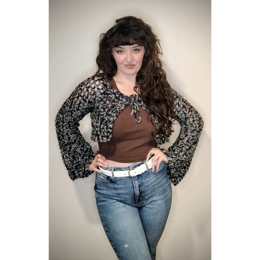 Crochet Cropped Cardigan